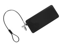 Targus DEFCON Ultimate - Sikkerhedskabelslås - med universalnøgle, med tilpasbart låsehoved - sølv - 2 m ASP95GL