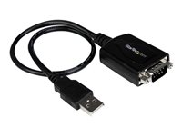StarTech.com USB to Serial RS232 Adapter Cable w/ COM Retention - USB Serial Adapter - Seriel adapter - USB - RS-232 - sort ICUSB2321X