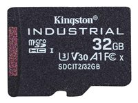 Kingston Industrial - Flashhukommelseskort - 32 GB - A1 / Video Class V30 / UHS-I U3 / Class10 - microSDHC UHS-I SDCIT2/32GBSP