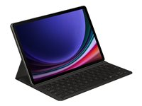 Samsung EF-DX720 - Tastatur og folio-kasse (bogomslag) - trådløs - POGO pin, Bluetooth - sort tastatur, sort etui - for Galaxy Tab S10 FE, Tab S9, Tab S9 FE EF-DX720BBEGSE