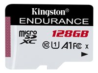 Kingston High Endurance - Flashhukommelseskort - 128 GB - A1 / UHS-I U1 / Class10 - microSDXC UHS-I SDCE/128GB