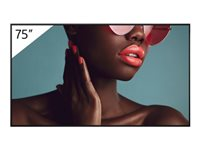 Sony Bravia Professional Displays FW-75BZ40L - 75" Diagonal klasse BZ40L Series LED-bagbelyst LCD paneldisplay - digital skiltning - Android TV - 4K UHD (2160p) 3840 x 2160 - HDR - Direct LED FW-75BZ40L