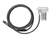 Targus Defcon - Sikkerhedskabelslås - sølv - 2 m ASP96RGL