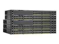 Cisco Catalyst 2960X-48TS-LL - Switch - Administreret - 48 x 10/100/1000 + 2 x Gigabit SFP - desktop, monterbar på stativ WS-C2960X-48TS-LL