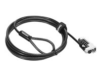 Kensington NanoSaver Combination - Sikkerhedskabelslås - sort - for ThinkCentre M75t Gen 2; ThinkPad L13 Yoga Gen 3; T14s Gen 3; X13 Gen 3 4XE1F30277