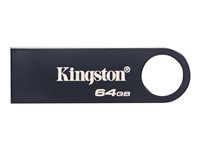 Kingston DataTraveler SE9 G3 - USB flashdrive - 64 GB - USB 3.2 Gen 1 - mørk nikkel KE-U2X64-1AC