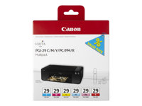 Canon PGI-29 CMY/PC/PM/R Multipack - Gul, cyan, magenta, rød, fotocyan, fotomagenta - original - blækbeholder - for PIXMA PRO-1 4873B005