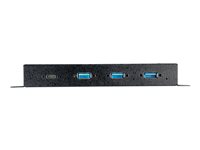 StarTech.com 4 Port USB C Hub 10Gbps - Metal Industrial USB 3.2/3.1 Gen 2 Type-C Hub - 3A/1C - USB-C or USB-A Host - Mountable - ESD/Surge (HB31C3A1CME) - Hub - 1 x USB-C + 3 x USB 3.1 - desktop - AC 110 - 230 V HB31C3A1CME
