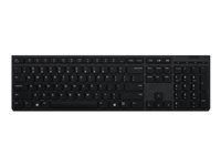 Lenovo Professional - Tastatur - trådløs - Bluetooth, 2.4 GHz - QWERTY - Amk. engelsk - tastkontakt: Scissor-Key - grå - brun kasse 4Y41K04068