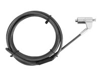 Targus Defcon Compact Keyed Cable Lock - Sikkerhedskabelslås - sort - 1.98 m ASP70GL