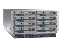 Cisco UCS 5108 Blade Server Chassis - Rack-monterbar 6U - op til 8 blade - ingen strømforsyning UCSB-5108-AC2=