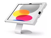 Compulocks iPad 10th-11th (A16) Gen Swell Enclosure Core Counter Stand or Wall Mount White - Stativ - for tablet - udbulningsindelukke - låsbar - metal - hvid - skærmstørrelse: 10.9" - disk, vægmonterbar - for Apple 10.9-inch iPad Wi-Fi, Wi-Fi + Cellular 111W209SWLW