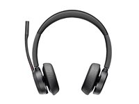 HP Poly Voyager 4320 - Voyager 4300 UC series - headset - på øret - Bluetooth - trådløs, kablet - USB-A - sort - Certified for Microsoft Teams, Zoom Certified 76U49AA