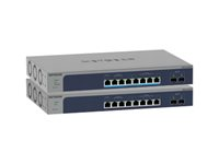 NETGEAR Smart MS510TXUP - Switch - L3 Lite - smart - 4 x 100/1000/2.5G (PoE++) + 4 x 100/1000/2.5/5/10G (PoE++) + 2 x 10 Gigabit SFP+ (uplink) - monterbar på stativ, desktop - PoE++ (295 W) MS510TXUP-100EUS