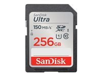SanDisk Ultra - Flashhukommelseskort - 256 GB - UHS-I U1 / Class10 - SDXC UHS-I SDSDUNC-256G-GN6IN