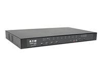 Eaton Tripp Lite series 16-Port Cat5 KVM over IP Switch with Virtual Media - 1 Local & 1 Remote User, 1U Rack-Mount, TAA - KVM switch - 16 x KVM port(s) - 1 lokalbruger - 2 IP-brugere - monterbar på stativ - regering GSA - TAA-kompatibel B064-016-01-IPG