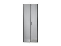 APC NetShelter SX Perforated Split Doors - Dør til rack - sort - 45U - for P/N: NBPD0160A, NBWL0355A, NBWL0356A, SMX3000HV-BR, SRT1000RMXLI, SRT1500RMXLA-NC AR7155