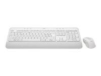 Logitech Signature MK650 Combo for Business - Sæt med mus og tastatur - trådløs - Bluetooth LE - QWERTY - nordisk (dansk/finsk/norsk/svensk) - off-white 920-011038