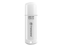 Transcend JetFlash 730 - USB flashdrive - 128 GB - USB 3.0 - hvid TS128GJF730