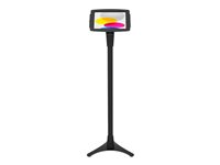 Compulocks iPad 10th-11th (A16) Gen Space Enclosure Portable Floor Stand Black - Monteringssæt (indelukke, stativ) - transportabel - for tablet - højdejusterbar - låsbar - stål, højglansaluminium - sort - skærmstørrelse: 10.9" - monteringsgrænseflade: 100 x 100 mm - gulvstående - for Apple 10.9-inch iPad (10. generation) 147B209IPDSB
