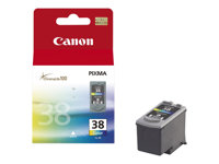 Canon CL-38 - 9 ml - farve (cyan, magenta, gul) - original - blækpatron - for PIXMA iP1800, iP1900, iP2500, iP2600, MP140, MP190, MP210, MP220, MP470, MX300, MX310 2146B001