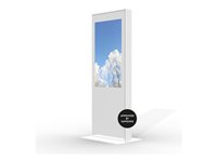 HI-ND - Stativ - totem - for fladt panel - standard, 3 mm HC plexi - hvid - skærmstørrelse: 43" - gulvstående ST4300-5001-01