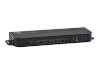 Eaton Tripp Lite series 4-Port DisplayPort KVM with Dual Console Ports (DP and HDMI), 4K 60Hz 4:4:4, DP1.4 with IR Remote - KVM / audio / USB switch - 4 x KVM / audio / USB - 1 lokalbruger - desktop B005-DPUA4