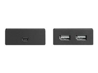 StarTech.com 4-Port USB 2.0 Extender - 165ft (50m) USB Over Cat5/Cat6 Extender - Compact USB 2.0 Over Ethernet Extender (USB2004EXTV) - USB-forlængerkabel - USB 2.0 - over CAT 5/6 - 4 porte - op til 50 m - for P/N: SVA5N3NEUA USB2004EXTV