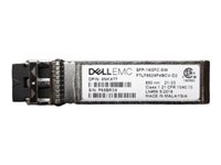 Dell Networking - Customer Kit - SFP (mini-GBIC) transceiver modul - 16 Gigabit Ethernet - 16GBase-SW - op til 200 m - 850 nm - med Overtag garantien af Dell-systemet ELLER et års hardware-garanti 492-BCYC