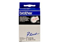 Brother - Hvid, rød - Rulle (1,2 cm x 7,7 m) 1 stk. printerbånd - for P-Touch PT-15, PT-20, PT-2000, PT-3000, PT-500, PT-5000, PT-6, PT-8, PT-8E TC202