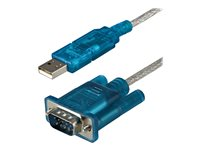 StarTech.com 3ft USB to RS232 DB9 Serial Adapter Cable - M/M - Seriel adapter - USB 2.0 - RS-232 ICUSB232SM3