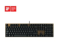 CHERRY KC 200 MX - Tastatur - 100% - full size - USB - QWERTY - Pan Nordic - tastkontakt: CHERRY MX2A Brown - sort, bronze G80-3950LIBPN-2