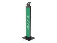Compulocks VESA Brandable Floor Stand - Stativ - for tablet - aluminium - sort - monteringsgrænseflade: VESA - gulvstående 140B