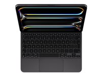 Apple Magic Keyboard - Tastatur og folio-kasse - med trackpad - bagbelyst - Apple Smart connector - QWERTY - portugisisk - sort MWR23PO/A