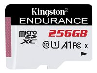 Kingston High Endurance - Flashhukommelseskort - 256 GB - A1 / UHS-I U1 / Class10 - microSDXC UHS-I U1 SDCE/256GB