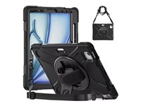 Insmat Rugged Armor - Bagsidecover til tablet - grov - polykarbonat, gummi - for Apple 11-inch iPad Air M2 Wi-Fi, M2 Wi-Fi + Cellular, M3 Wi-Fi, M3 Wi-Fi + Cellular 652-1329