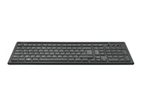 Kensington Advance Fit Slim - Tastatur - trådløs - 2.4 GHz - Italiensk - sort K72344IT