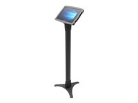 Compulocks Adjustable Floor Stand For Surface Pro 7 Tablet Self Service Kiosk - Stativ - for tablet - låsbar - støbejern, højglansaluminium - sort - gulvstående - for Microsoft Surface Pro (Midt 2017), Pro 3, Pro 4, Pro 6, Pro 7; Samsung Galaxy TabPro S 147B912SGEB
