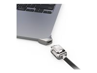 Compulocks Ledge Lock Adapter for MacBook Air 15" M2-M4 with Keyed Cable Lock Silver - Sikkerhedspakke for system - nøglelås MBALDG05KL
