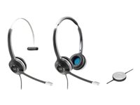 Cisco 531 Wired Single - Headset - på øret - kablet - for IP Phone 68XX, 78XX, 88XX; Unified IP Phone 79XX CP-HS-W-531-RJ=