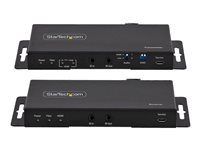 StarTech.com 4K HDMI over Fiber Extender Kit, 4K 60Hz up to 3300ft/1km (Single Mode) or 1000ft/300m (Multimode) LC Fiber Optic, HDR/HDCP, Audio/RS232/IR Extender, HDMI Video Extender - Transmitter and Receiver Kit (ST121HD20FXA2) - Video/audio/infrarød/netværks forlænger - HDMI - over fiberoptik - fiberoptik - op til 1 km ST121HD20FXA2