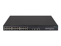HPE FlexNetwork 5140 24G PoE+ 2SFP+ 2XGT EI - Switch - L3 - smart - 24 x 10/100/1000 (PoE+) + 2 x 1 Gigabit / 10 Gigabit SFP+ + 2 x 10 Gigabit Ethernet - monterbar på stativ - PoE+ (370 W) - BTO JL823A#ABB