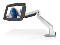Compulocks Galaxy Tab A8 10.5" Space Enclosure Articulating Arm Mount - Monteringssæt (VESA adapter, indelukke, drejelig arm, bordmontering) - justerbar arm - for tablet - låsbar - højglansaluminium - sort, sølv - skærmstørrelse: 10.5" - for Samsung Galaxy Tab A8 (10.5 tommer) 660REACH105GA8SB