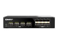 QNAP QSW-M7308R-4X - Switch - Administreret - 4 x 100 Gigabit QSFP28 + 8 x 25 Gigabit SFP28 - monterbar på stativ QSW-M7308R-4X