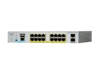Cisco Catalyst 2960L-16TS-LL - Switch - Administreret - 16 x 10/100/1000 + 2 x Gigabit SFP (uplink) - desktop, monterbar på stativ WS-C2960L-16TS-LL
