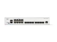 Cisco Catalyst 1300-16XTS - Switch - L3 - smart - 8 x 10GBase-T + 8 x 10 Gigabit SFP+ - monterbar på stativ C1300-16XTS