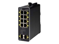 Cisco Industrial Ethernet 1000 Series - Switch - Administreret - 8 x 10/100/1000 (PoE+) + 2 x 1000Base-X SFP (uplink) - DIN monterbar på skinne - PoE+ - DC strøm IE-1000-8P2S-LM