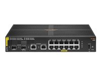 HPE Aruba 6100 12G Class4 PoE 2G/2SFP+ 139W Switch - Switch - Administreret - 12 x 10/100/1000 (PoE+) + 2 x 1 Gigabit / 10 Gigabit SFP+ + 2 x 1000Base-T - monterbar på stativ - PoE+ (139 W) JL679A#ABB