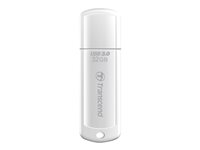 Transcend JetFlash 730 - USB flashdrive - 32 GB - USB 3.0 - hvid TS32GJF730
