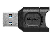 Kingston MobileLite Plus - Kortlæser (microSD, microSDHC, microSDHC UHS-I, microSDHC UHS-II, microSDXC, microSDXC UHS-I, microSDXC UHS-II) - USB 3.2 Gen 1 MLPM